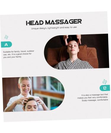 Buy Kombiuda Head Massage Device - Claw-Style Scalp Massager for Ultimate Relaxation | Handheld Plastic Massage Comb 21x15x15cm Orange - International Shipping Available - Buy Online on GoSupps.com