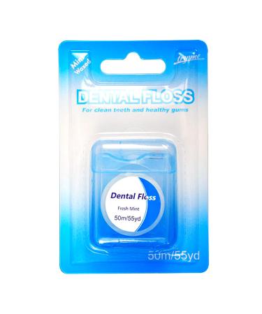 Fresh Mint Dental Floss Shred Resistance and Plaque Removal Extra Wide Cleaning Surface 50m