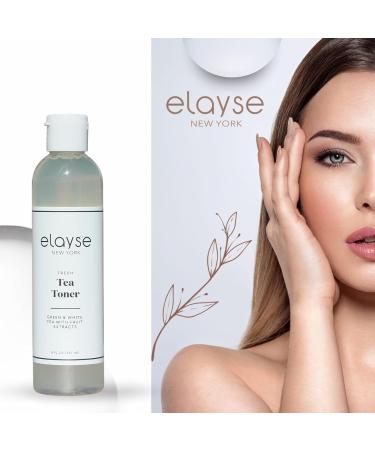 Elayse Fresh Tea Face Toner Antioxidant-Rich Formula with Green Tea Vitamin B3 Aloe Vera and Fruit Extracts for Hydration Even Skin Tone and Reducing Redness for All Skin Types 8 oz - Buy Online on GoSupps.com