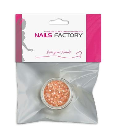 N&BF Nail Art Muschelspleter |Crushed Shells Orange |Perlmutt splinters for gel nails and acrylic modeling |Glitter Sea Shells |Glitzer mussel particles |Musschel inlay's orange