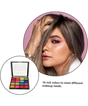 FOMIYES 16 Eyeshadow Palette Glitter Eyeshadow Eye Shadow Makeup Eyeshadow Matte Eyeshadow Face Paints Pink - Buy Online on GoSupps.com