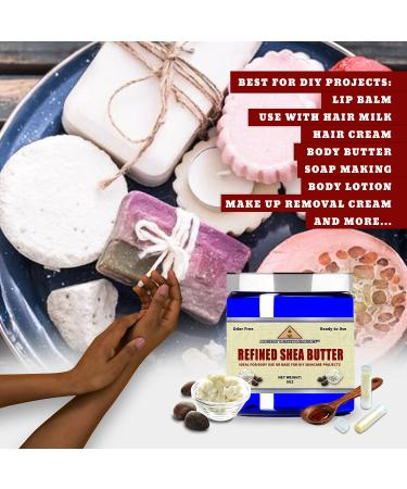 Naturally Refined AFRICAN IVORY WHITE SHEA BUTTER BLOCKS/JAR UNSCENTED Bulk Size for Anti Aging Dry Skin DIY Body Butter Recipes Base for Skincare Babycare and DIY Soap Making Projects. (8 oz) - Buy Online on GoSupps.com