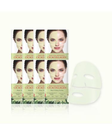 CICACOLLAGEN Hydrolyzed Collagen Face Masks Soothing and Calming 23g each Value Pack of 8