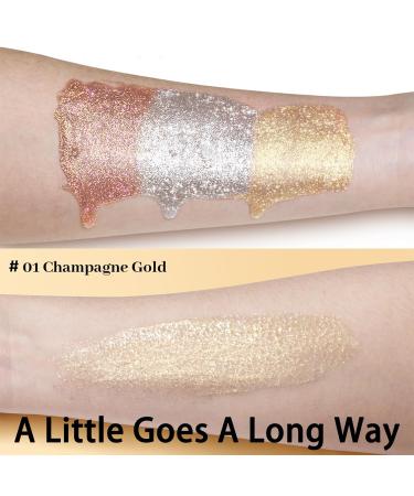 Ucanbe Liquid Highlighter - Hydration Body Luminizer Cream | Champagne Gold 01 | Perfect Valentine's Day Gift - Buy Online on GoSupps.com