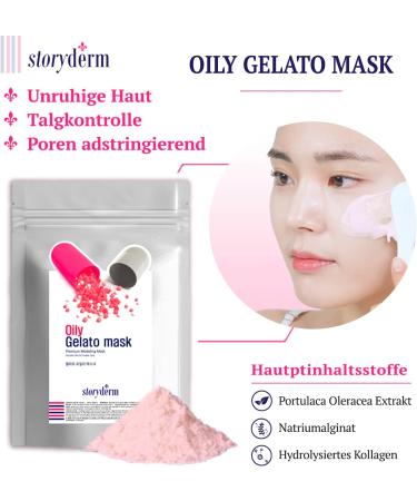  P-Beauty Cosmetic Accessories Storyderm Soothing Face Mask - Oily Gelato Face Mask | Anti-Aging Powder Mask | Reduces sebum production refines pores matte finish | Alginate Mask Korea - Buy Online on GoSupps.com