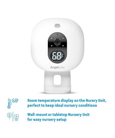 Angelcare AC527 3-in-1 Baby Monitor with Movement Tracking, Video, Sound, and Temperature Display - 5 Inch Screen - Buy Online on GoSupps.com