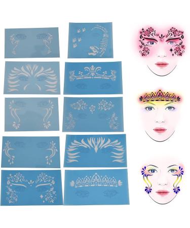 Eco-Friendly Makeup Compact - Unique Pattern Facial Stakeholders 10 Sheets for Parties & Stage Appearances - Buy Online on GoSupps.com