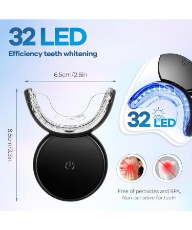 Professional Teeth Whitening Kit - LED Home Set for White Teeth | 3PC Tooth Bleach Gel & Stain Remover - Buy Online on GoSupps.com