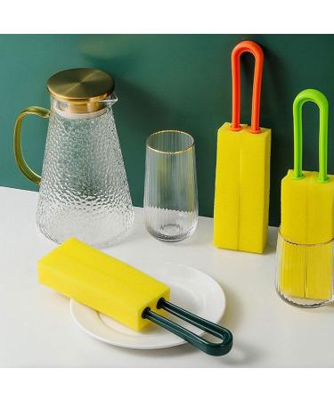 Kitchen Cup Brush with Comfortable Handle Mug Cleaner Brush Easy to Clean Bottom and Edge  - Buy Online on GoSupps.com