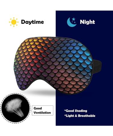 LynaRei Colorful Dragon Scales Sleeping Mask - Adjustable Strap, Soft Eye Cover - Buy Online on GoSupps.com