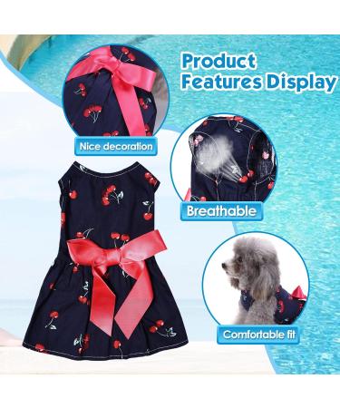 Petcute Dog Dress: Elegant Bowknot Summer Skirt for Small Dogs - Flower Tutu Wedding Lace & Princess Clothing - Buy Online on GoSupps.com
