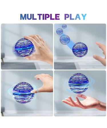 PITKLG 2023 Upgraded Hand Controlled Flying Ball Toy with RGB Led Lights - Safe for Kids and Adults, Blue - Buy Online on GoSupps.com