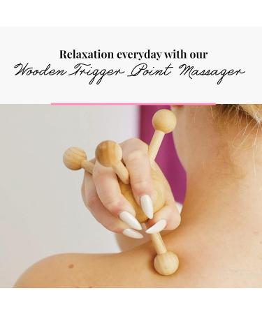 Tuuli Accessories Trigger Point Massager - Wooden Spider Massage Tool for Back Neck & Shoulder Relief - Buy Online on GoSupps.com