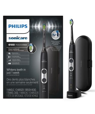 Philips Sonicare Protectiveclean 6100 Rechargeable Electric Toothbrush Whitening Black HX6870/41