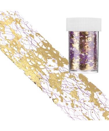 1pc Retro Foil Beauty Polish Decals Holo Adhesive Silk Line Tape 3D Mesh Nail Sticker(Style10)