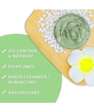 ANAI RUI Green Tea Clay Mask for Poreless Cleanse, Blackhead Remover with Kaolin, Aloe & Collagen - Pore Minimizer, Hydrating Face Mask 4.05OZ - Buy Online on GoSupps.com