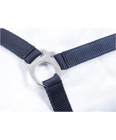 Nylon Halter BASICLINE - Dark Blue Warmblood | RL24 - Premium Quality Equestrian Gear - International Shipping Available - Buy Online on GoSupps.com