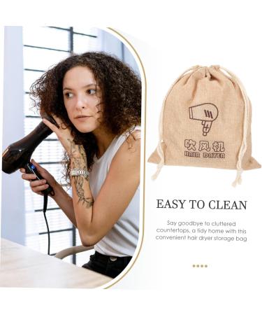 Healeved 8 Pcs Hair Dryer Bag Drawstring Hair Dryer Bags Drawstring Fabric Bags Travel Bag for Shoes Cloth - Buy Online on GoSupps.com