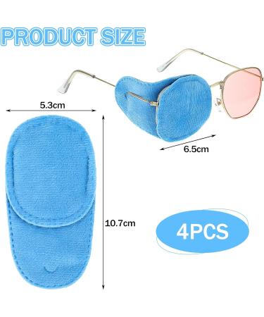 4 Pcs Soft Eye Patches for Kids | Blue Eye Patches for Lazy Eye Amblyopia & Strabismus Treatment - Ideal for Glasses and Post-Surgery Recovery - Buy Online on GoSupps.com