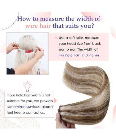Vivien Real Hair Wire Extensions - Light Brown with Blonde Highlights | 35cm 50g #P8/60 | Premium 3-in-1 Hair Solutions - Buy Online on GoSupps.com