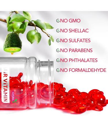 Shop Hair Vitamin Serum Capsules - Enriched with Moroccan Macadamia & Avocado Oils | Long-Lasting Hydration | 40 Count - Buy Online on GoSupps.com