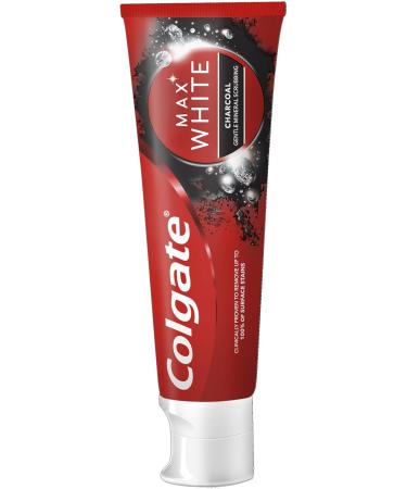 Colgate Max White Charcoal Toothpaste 75ml - Whitening Formula with Activated Charcoal & Mineral Micro-particles - Buy Online on GoSupps.com