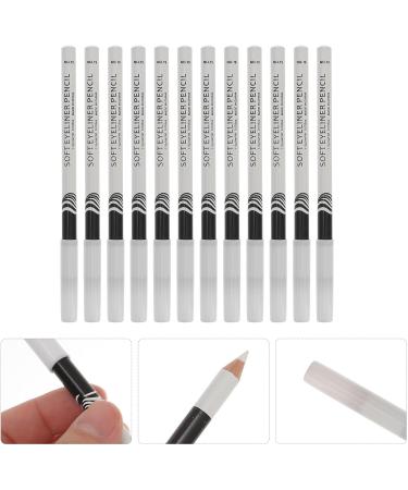 Lot de 12 Crayons Eye-Liner Blancs Waterproof Multifonction Stylos en Bois pour Maquillage des Yeux Enlumineurs et Fards Paupi res Outils Cosm tiques pour Maquillage Pr cis - Buy Online on GoSupps.com