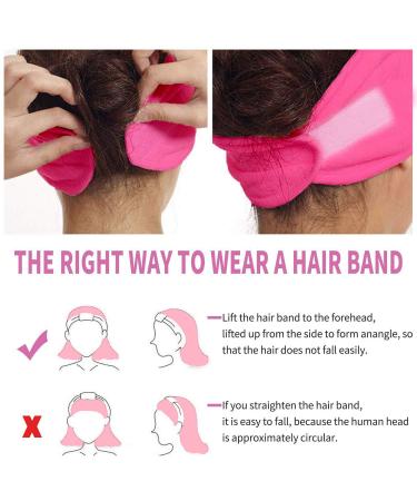 Shop Lattcure Adjustable Terry Hair Band | 3-Piece Makeup & Spa Headband for Women & Girls - Hair Protection Velcro Fastener - Buy Online on GoSupps.com