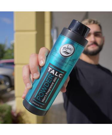 Rolda Men's Barber Talc Powder - White After-Shave Solution for Itchy Skin Relief & Freshness - Buy Online on GoSupps.com
