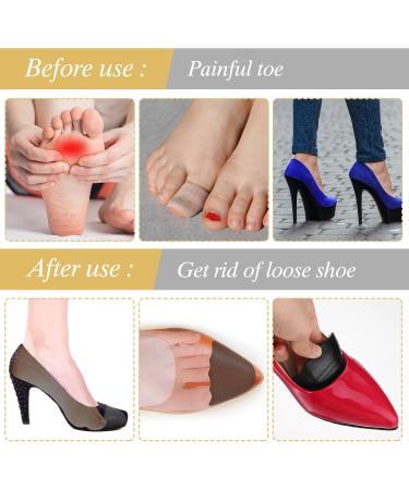 Shoe Filler Inserts - Perfect Fit for Loose Shoes Toe Cushion Fillers for Men & Women (Black 3 Pairs) - Prevent Heel Slipping - Buy Online on GoSupps.com