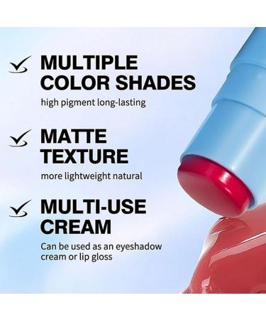 Creamy Blush Stick | Creamy 2-in-1 Lip & Cheek Blush - Double Ends Moisturizing Instant Color - Ideal for Everyday Use and Travel - Buy Online on GoSupps.com