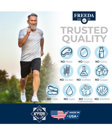 Freeda Magnesium Glycinate | High Absorption Chelated Magnesium | No Oxide | Supports Sleep Muscle & Nerve Function | Non-GMO Vegan Kosher | Gentle on Digestion | 90 Capsules 90 Count (Pack of 1) - Buy Online on GoSupps.com