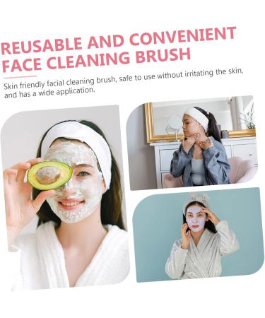 Beatifufu Silicone Cleansing Brush Silicone Face Cleanser Manual Facial Cleansing Brush Soft Face Scrubber Face Cleaning Brush Face Cleansing Brush Exfoliator Tool Handheld Silica Gel 7.5x7.4cm - Buy Online on GoSupps.com