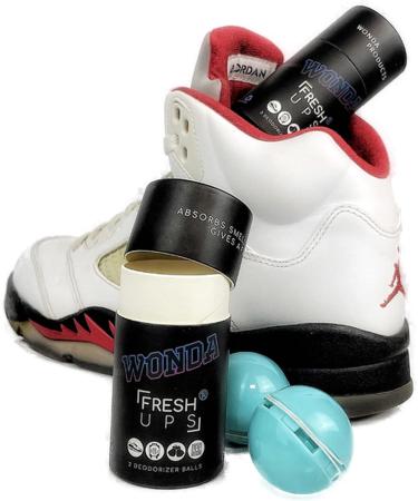 Wonda Fresh-Ups Shoe Deodorant Balls - Eliminate Foot Odor & Sweat | 2 Pcs for Sneakers - Buy Online on GoSupps.com