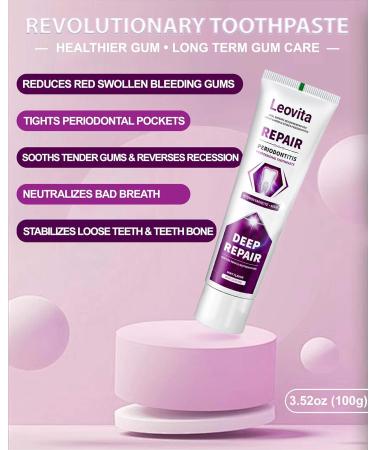 Gingivitis Treatment Toothpaste | Gum Disease & Plaque Remover | Hydroxyapatite for Receding Gums & Bad Breath - Fast International Shipping - Buy Online on GoSupps.com