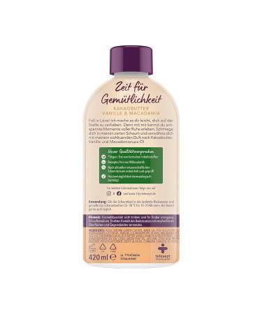 Tetesept Bubble Bath Time for Cosiness - Cocoa Butter & Vanilla Relaxation Additive 420ml - Gentle Care with Natural Aroma Oils & Long-Lasting Foam - Buy Online on GoSupps.com