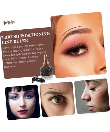 Gogogmee Measurement Tool String Ink Line Box Ink Line Ruler Eyebrow Ruler Eyebrow Line Meters Mee Brow Mapping Bottled Vial 6.5x2.6cm Brown - Buy Online on GoSupps.com