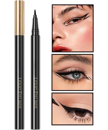 SHZONS Liquid Eyeliner Waterproof High-Pigmented Eyeliner Pencil with Precise Tip Quick-Drying Cosmetic Long-Lasting Eyeliner Liquid Liner for Various Eye Makeup - Buy Online on GoSupps.com