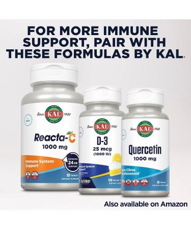 KAL Tri Zinc 50mg Supplement - Metabolism & Immune Support - Vegan & Gluten-Free - 90 Tablets - Buy Online on GoSupps.com