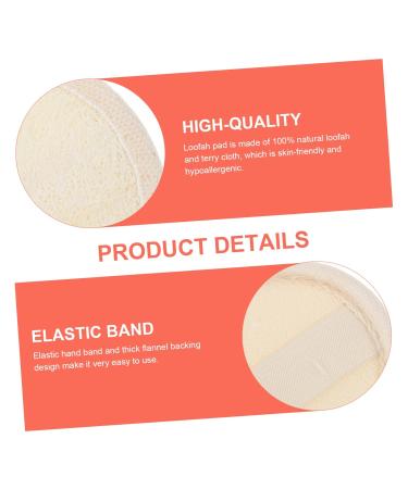FRCOLOR Natural Loofah Facial Skin Care & Makeup Puff - Eco-Friendly Yellow Loofah Sponge for Cleansing & Shower 8x8x0.6cm - Buy Online on GoSupps.com