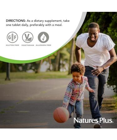 Natures Plus Mega B-100 Complex - 90 Sustained Release Vegetarian Tablets - Energy & Brain Booster - Gluten Free - 90 Servings 90 Vegetarian Tablets - Buy Online on GoSupps.com