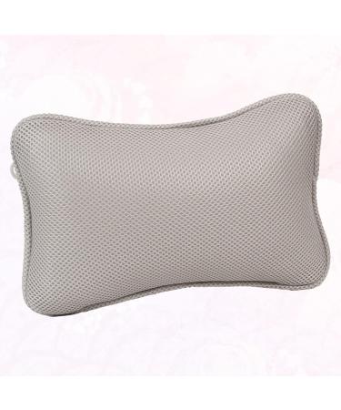 Ciieeo Bath Pillow Spa with Suction Cups - Non Slip Neck and Back Support Cushion for Tub - Grey - Buy Online on GoSupps.com