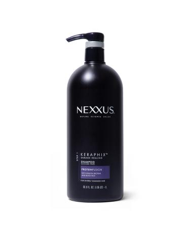 Nexxus Keraphix Shampoo With ProteinFusion for Damaged Hair Keratin Protein  Black Rice  Silicone-Free 33.8 oz Keratin Protein and Black Rice 33.8 Fl Oz (Pack of 1)
