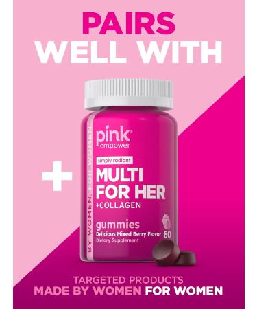 PINK Probiotics for Women | Digestive Health Support Capsules Plus Cranberry | 50 Count | Vegetarian Non-GMO & Gluten Free Supplement - Buy Online on GoSupps.com