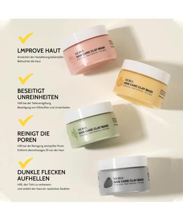 Dead Sea Mask Refining Pores Deep Cleansing Face Mask Skin Care Improve Blackheads Acne Dark Spots Even Skin Tone Face Mask Control Oil (Green Tea) - Buy Online on GoSupps.com