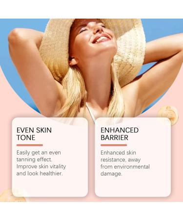  Huxibai Sunless Self-Tanning | Natural Self-Tan Without Sun Exposure - 60 ml for a Golden Complexion and Skin Well-being - Buy Online on GoSupps.com