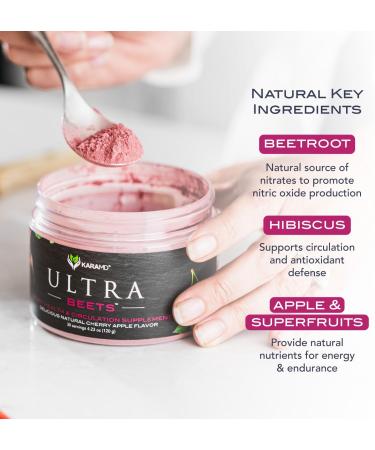 KaraMD Revive Reds Polyphenol Energy Booster & UltraBeets Beetroot Superfood Powder | Antioxidants Shilajit Beetroot Nitric Oxide Booster | Non-GMO Gluten Free Vegan Friendly (30 Servings) - Buy Online on GoSupps.com