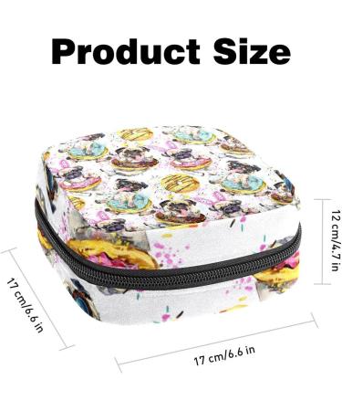 Cute Women's Napkin Storage Bags for Dogs & Donuts | Portable Period Bag for Women Teenagers & Girls | Menstrual Cup & Breastfeeding Holder - Buy Online on GoSupps.com