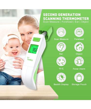 YOOKO Ear and Forehead Thermometer | No-Touch Digital Thermometer | 1s Instant Reading | Fever Alarm | Object Measurement - Buy Online on GoSupps.com