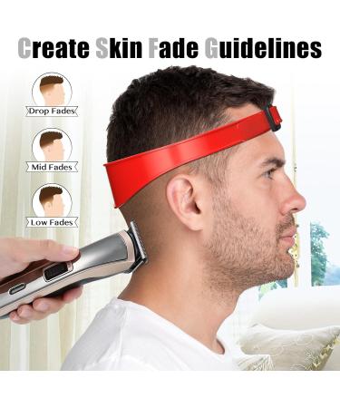 IrikDescia Adjustable Hair Cutting Edges | Professional Haircopy Tool for Even Haircuts | Portable & Easy to Use (Red) - Perfect for Straight Neck Hairline - Buy Online on GoSupps.com